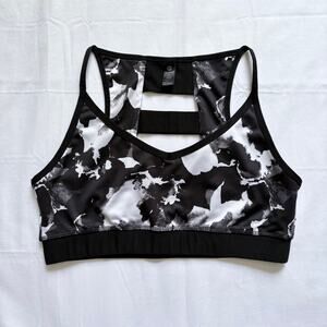 90 Degree by Reflex women’s ladderback sports bra black white exercise gym sport